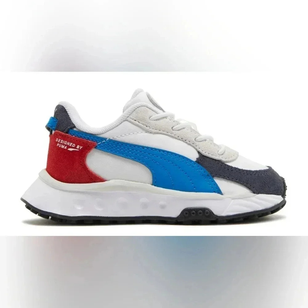PumaWild Rider Infant 'Rollin - Ebony White'. Brand new. Size 4C